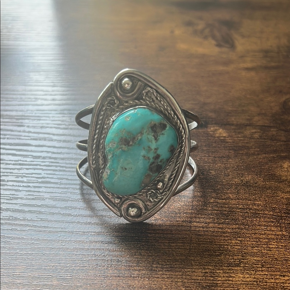 Turquoise and Sterling Silver Women's Bracelet